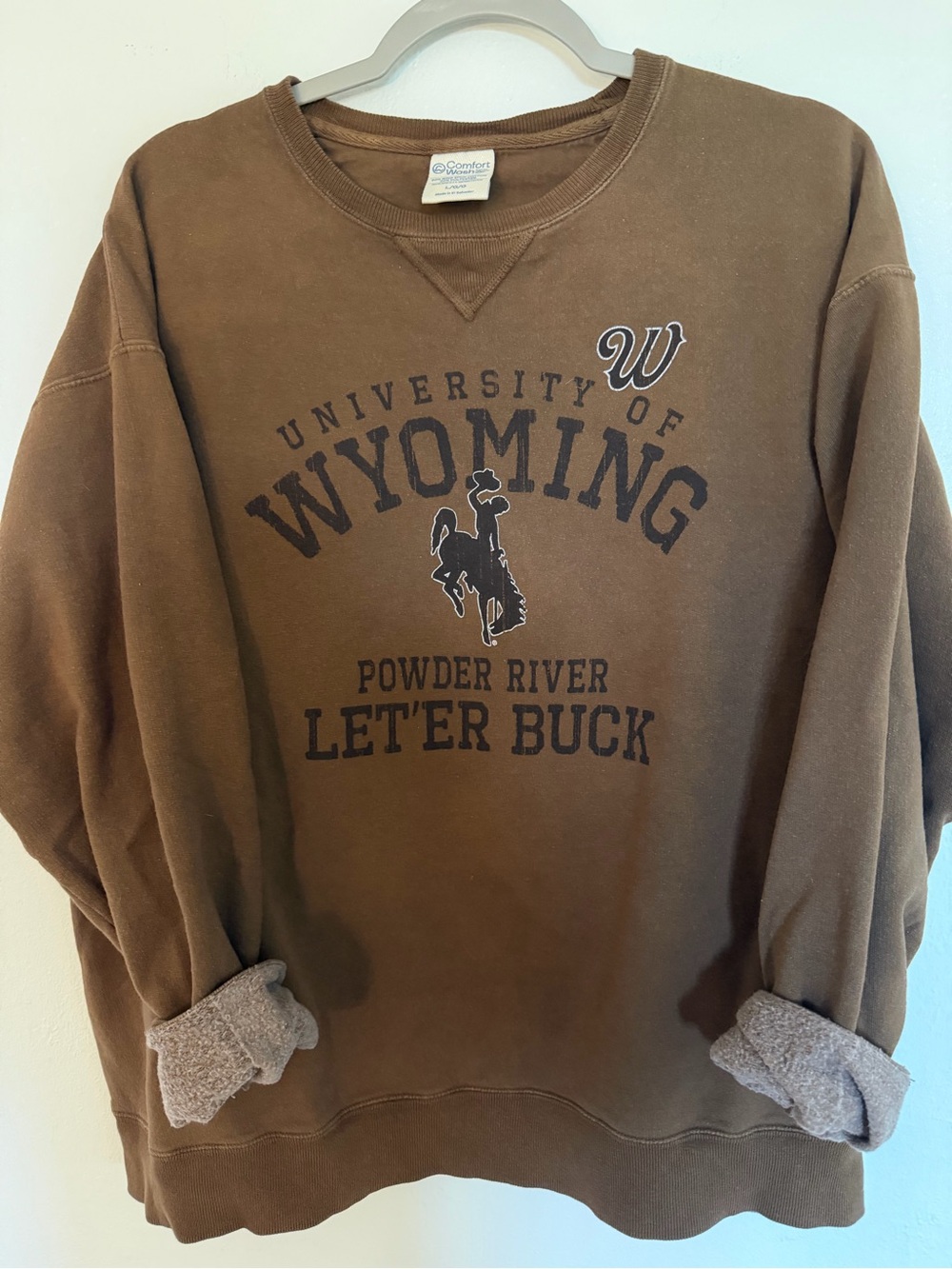 University of Wyoming Brown Crewneck Sweatshirt